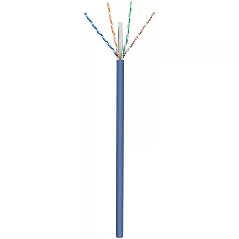 Tinklo kabelis GOOBAY 96096 Cat6a U/UTP ant ritės, 100 m, mėlynas
