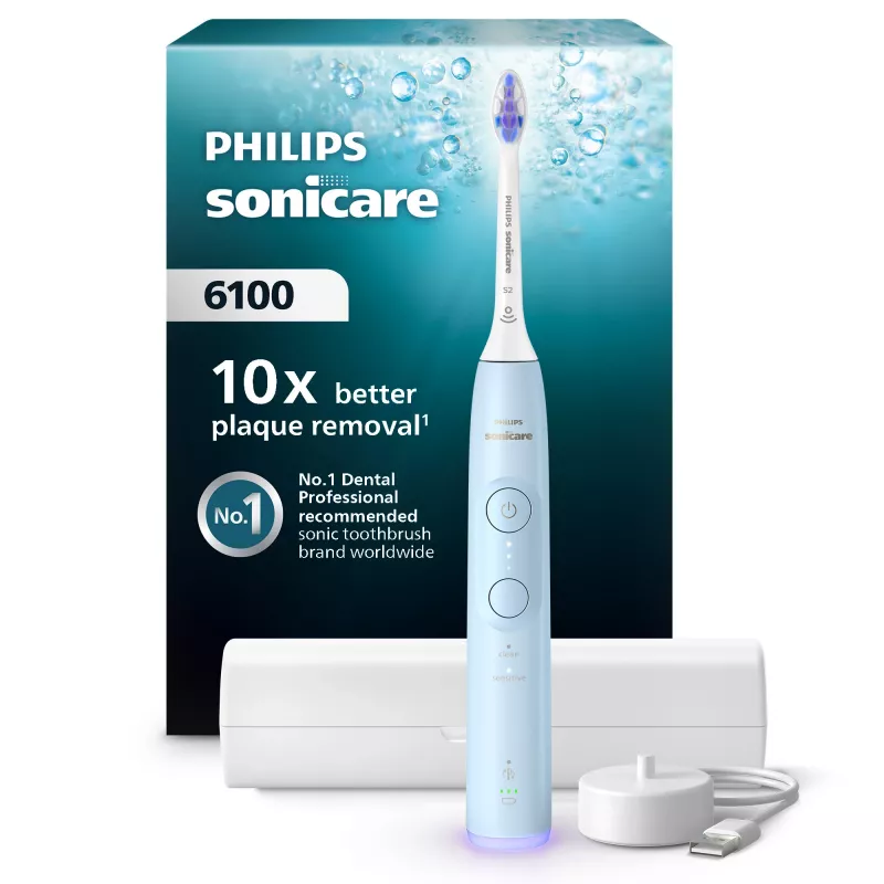 Philips Sonicare 6100 serija Series 6100 HX7406/02 Įkraunamas elektrinis dantų šepetėlis
