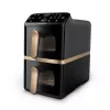 Philips 4000 series Dual Stack Airfryer Vertical Basket 10L Double Stand-alone 2750 W karšto oro gruzdintuvė Juoda