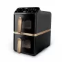 Philips 4000 series Dual Stack Airfryer Vertical Basket 10L Double Stand-alone 2750 W karšto oro gruzdintuvė Juoda