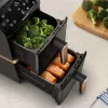 Philips 4000 series Dual Stack Airfryer Vertical Basket 10L Double Stand-alone 2750 W karšto oro gruzdintuvė Juoda