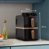 Philips 4000 series Dual Stack Airfryer Vertical Basket 10L Double Stand-alone 2750 W karšto oro gruzdintuvė Juoda