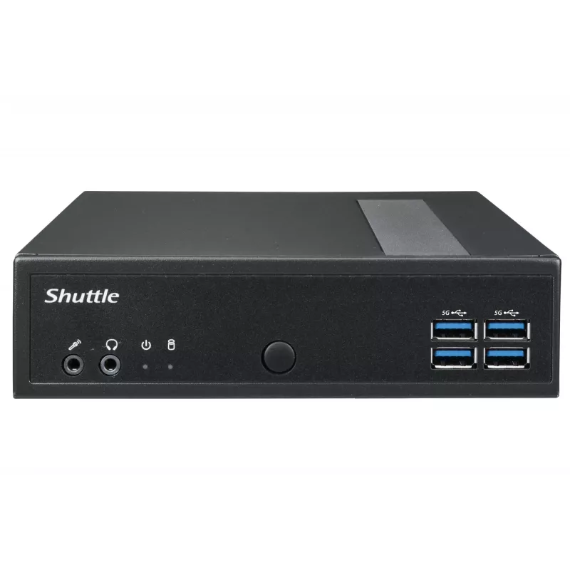 Shuttle XPC plonas Barebone DL40N, Intel N150, 1x DDR5, 2x LAN (2x 2,5 Gbit), 2xCOM, 1xHDMI, 1xDP, 1x VGA, be ventiliatoriaus, 24/7 nuolatinis veikimas