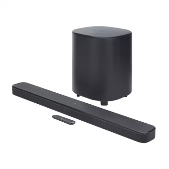 Garso juosta JBL Bar 500MK2 Juoda — 5.1 kanalai, 750 W, Dolby Atmos, belaidė ir laidinė, su žemų dažnių garsiakalbiu