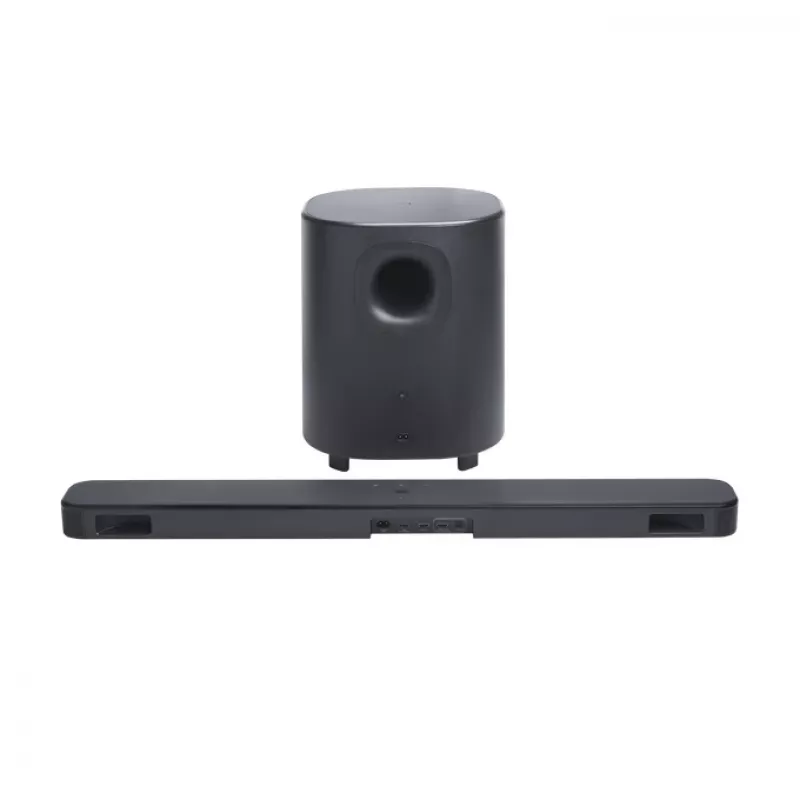 Garso juosta JBL Bar 500MK2 Juoda — 5.1 kanalai, 750 W, Dolby Atmos, belaidė ir laidinė, su žemų dažnių garsiakalbiu