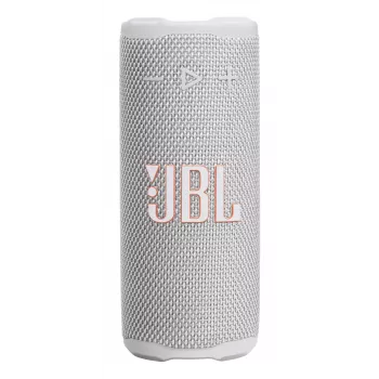 „JBL Grip Mono“ nešiojama monofoninė kolonėlė, balta – 16 W RMS, „Bluetooth“, USB-C, įmontuota baterija