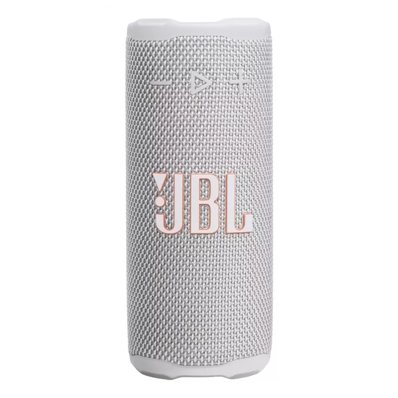 „JBL Grip Mono“ nešiojama monofoninė kolonėlė, balta – 16 W RMS, „Bluetooth“, USB-C, įmontuota baterija