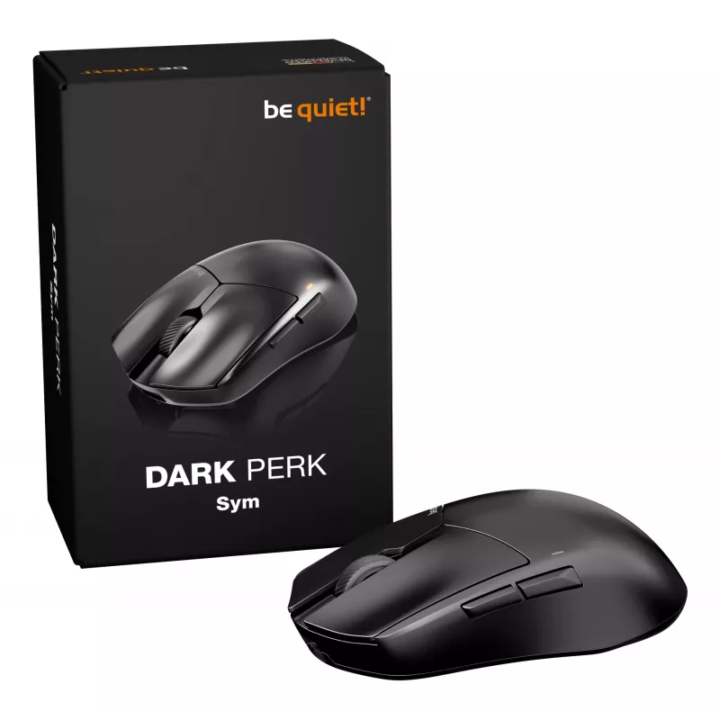 be quiet Dark Perk | Sym pelė Žaidimams Dešiniarankiams RF belaidė + USB Type-C Optinė 32000 DPI