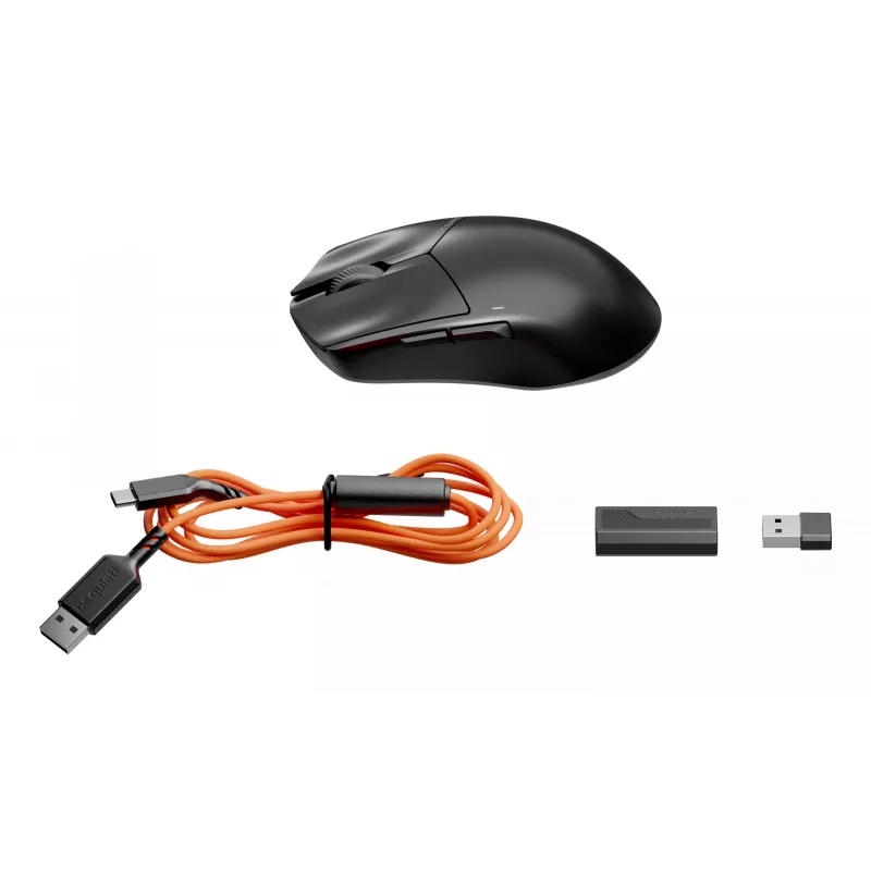 be quiet Dark Perk | Sym pelė Žaidimams Dešiniarankiams RF belaidė + USB Type-C Optinė 32000 DPI
