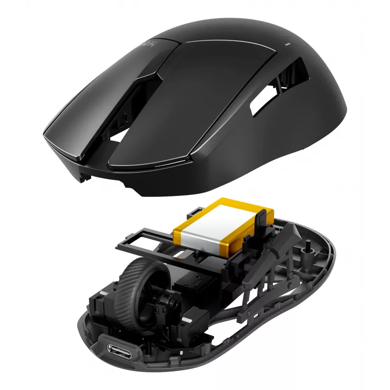 be quiet Dark Perk | Ergo pelė Žaidimams Dešiniarankiams RF belaidė + USB Type-C Optinė 32000 DPI