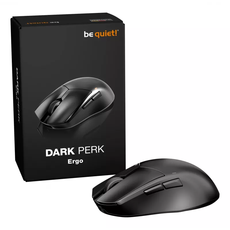 be quiet Dark Perk | Ergo pelė Žaidimams Dešiniarankiams RF belaidė + USB Type-C Optinė 32000 DPI