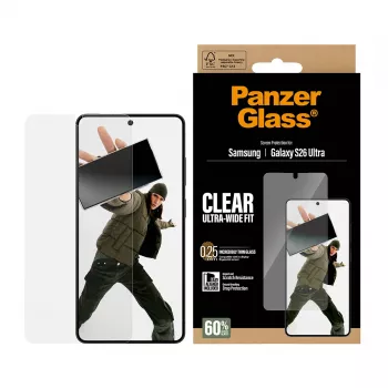 PanzerGlass® ekrano apsauga Samsung Galaxy S26 Ultra | Ultra-Wide Fit su EasyAligner
