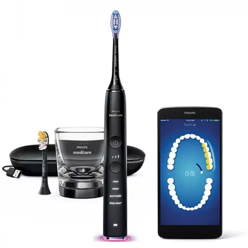 Philips Sonicare DiamondClean Smart DiamondClean Smart HX9917/89 Sonic elektrinis dantų šepetėlis + 2 priedai ir programėlė