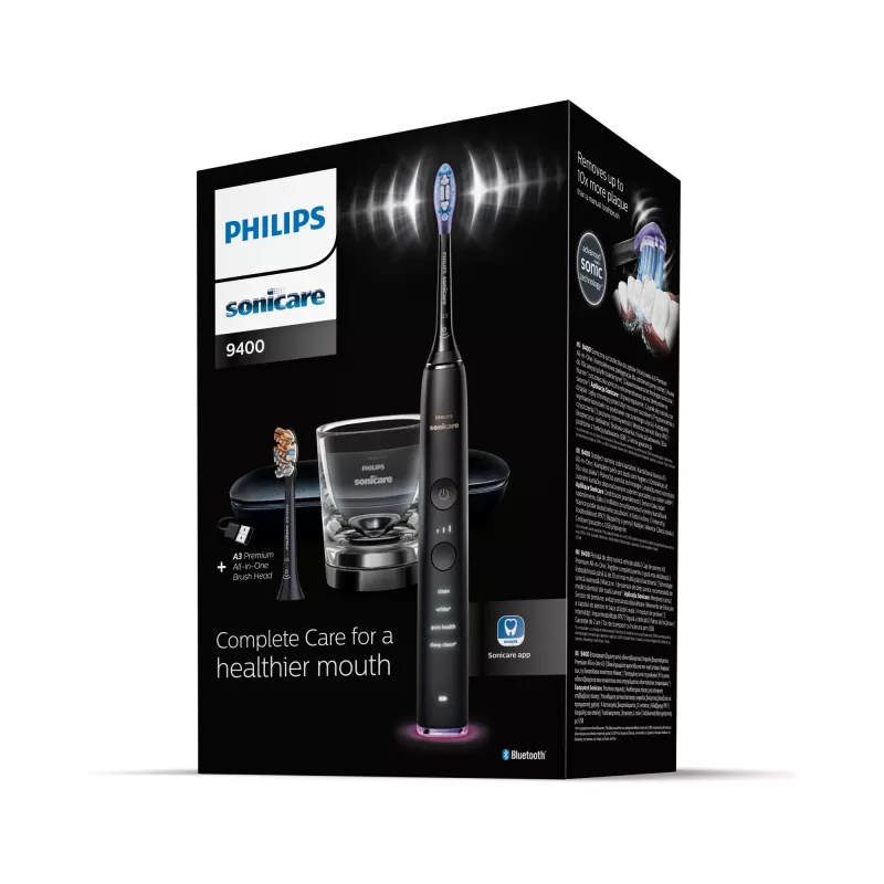 Philips Sonicare DiamondClean Smart DiamondClean Smart HX9917/89 Sonic elektrinis dantų šepetėlis + 2 priedai ir programėlė
