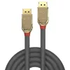 Lindy 2m DisplayPort 1.4 kabelis, Gold Line, 2 m, DisplayPort, DisplayPort, Kištukas, Kištukas, 3840 x 2160 pikselių