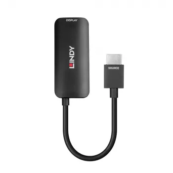 Lindy HDMI 8K60 į DisplayPort 1.4 keitiklis, 0,157 m, HDMI A tipo (standartinė), DisplayPort, kištukas, lizdas, tiesus