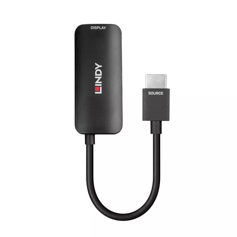 Lindy HDMI 8K60 į DisplayPort 1.4 keitiklis, 0,157 m, HDMI A tipo (standartinis), DisplayPort, vyriškas, moteriškas, tiesus