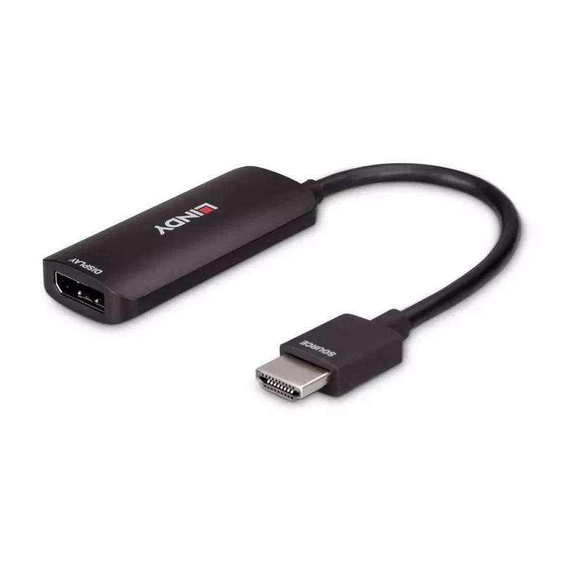 Lindy HDMI 8K60 į DisplayPort 1.4 keitiklis, 0,157 m, HDMI A tipo (standartinis), DisplayPort, vyriškas, moteriškas, tiesus