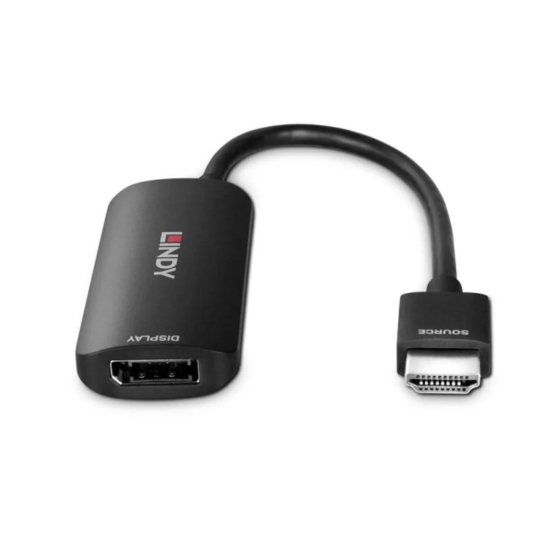 Lindy HDMI 8K60 į DisplayPort 1.4 keitiklis, 0,157 m, HDMI A tipo (standartinis), DisplayPort, vyriškas, moteriškas, tiesus
