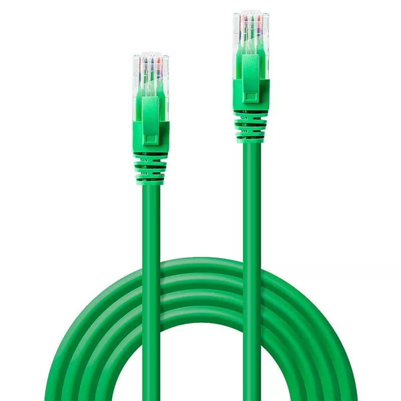 Lindy 30m Cat.6 U/UTP tinklo kabelis, žalias, 0.3 m, Cat6, U/UTP (UTP), RJ-45, RJ-45, žalias