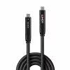 Lindy 15 m USB 3.2 Gen 2 ir DP 1.4 Type C hibridinis laidas, 15 m, USB C, USB C, USB 3.2 Gen 1 (3.1 Gen 1), 5 Gbit/s, juoda
