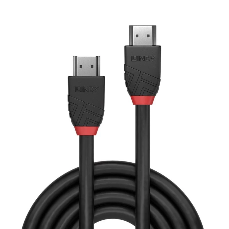 Lindy 10m 8K60Hz HDMI laidas, Juoda Line, 10 m, HDMI Type A (Standard), HDMI Type A (Standard), 48 Gbit/s, juoda