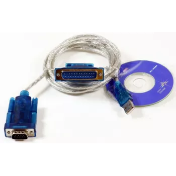Microconnect USBADB25 serijinis kabelis permatomas 1.8 m USB DB9