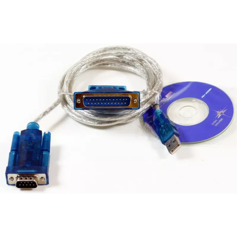 Microconnect USBADB25 serijinis kabelis permatomas 1.8 m USB DB9