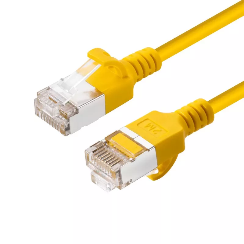 Microconnect V-FTP6A005Y-plonas tinklo kabelis geltonas 0.5 m Cat6a U/FTP (STP)