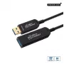 Microconnect MC-USB3.0AAF20AOP USB laidas USB 3.2 Gen 2 (3.1 Gen 2) 20 m USB A Juoda