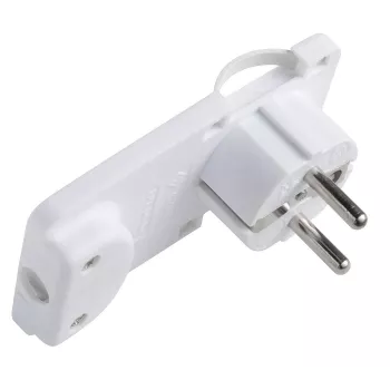 Microconnect PESCHPLUG-W maitinimo kištuko adapteris F tipo baltas
