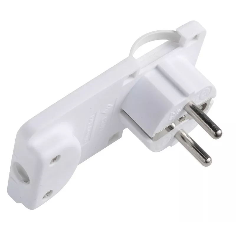 Microconnect PESCHPLUG-W maitinimo kištuko adapteris F tipo baltas