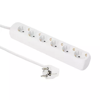 Microconnect GRU0063WA maitinimo ilgintuvas 3 m 6 lizdai Balta