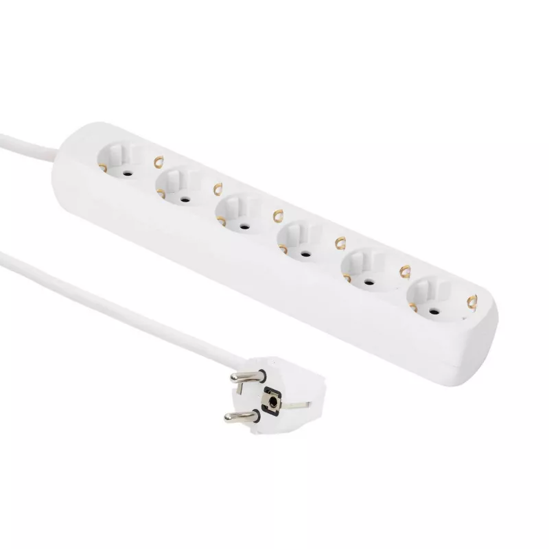 Microconnect GRU0063WA maitinimo ilgintuvas 3 m 6 lizdai Balta