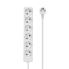 Microconnect GRU0063WA maitinimo ilgintuvas 3 m 6 lizdai Balta