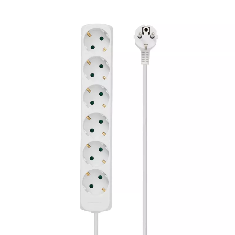 Microconnect GRU0063WA maitinimo ilgintuvas 3 m 6 lizdai Balta