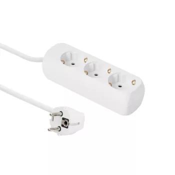 Microconnect GRU0035W lizdas 3 x F tipo Balta