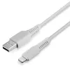 Lindy 3 m USB į Lightning laidas, baltas, 3 m, USB A, kištukas, kištukas, baltas, tiesus