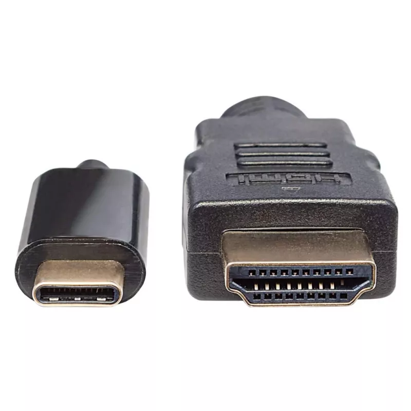 Manhattan USB-C į HDMI kabelis, 4K@30Hz, 2m, juodas, kištukas-kištukas, trejų metų garantija