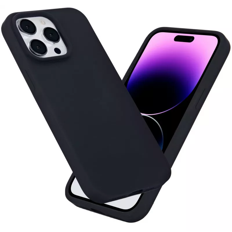 Mobiliojo telefono dėklas eSTUFF, skirtas Apple iPhone 12 / 12 Pro, silikoninis, tinka 15,5 cm (6,1 colio) ekranui, juodas
