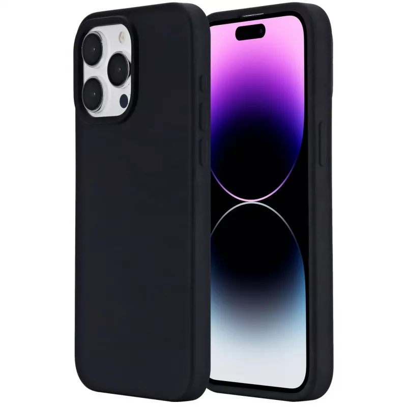 Mobiliojo telefono dėklas eSTUFF, skirtas Apple iPhone 12 / 12 Pro, silikoninis, tinka 15,5 cm (6,1 colio) ekranui, juodas