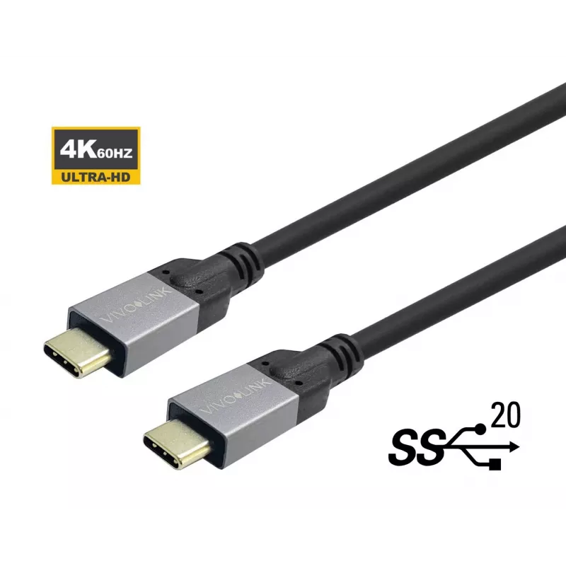 Vivolink PROUSBCMM8 USB laidas 8 m USB C juodas