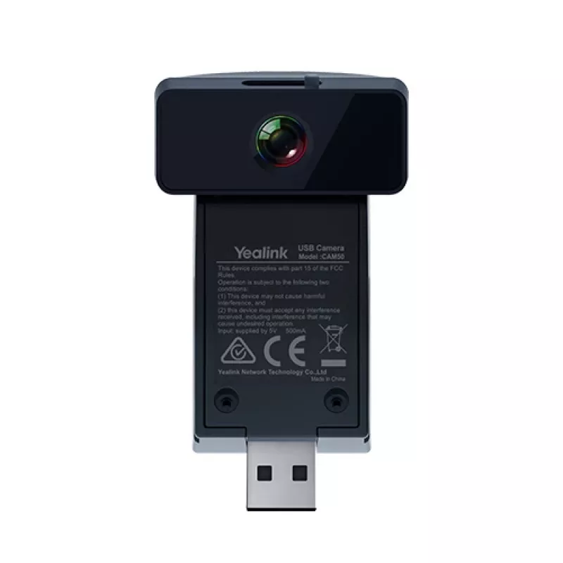 Yealink CAM50 2 MP juoda 1280 x 720 pikselių 30 kadrų per sekundę