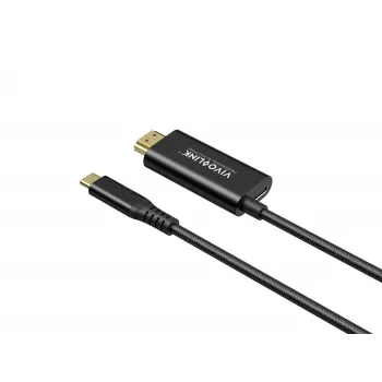 VivoLink USB-C į HDMI kabelis su 100 W maitinimo tiekimu, modelis PROUSBCHDMIMM2-CHARGE