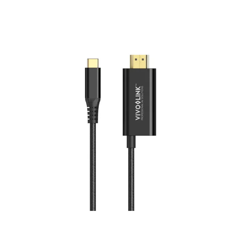 VivoLink USB-C į HDMI kabelis su 100 W maitinimo tiekimu, modelis PROUSBCHDMIMM2-CHARGE