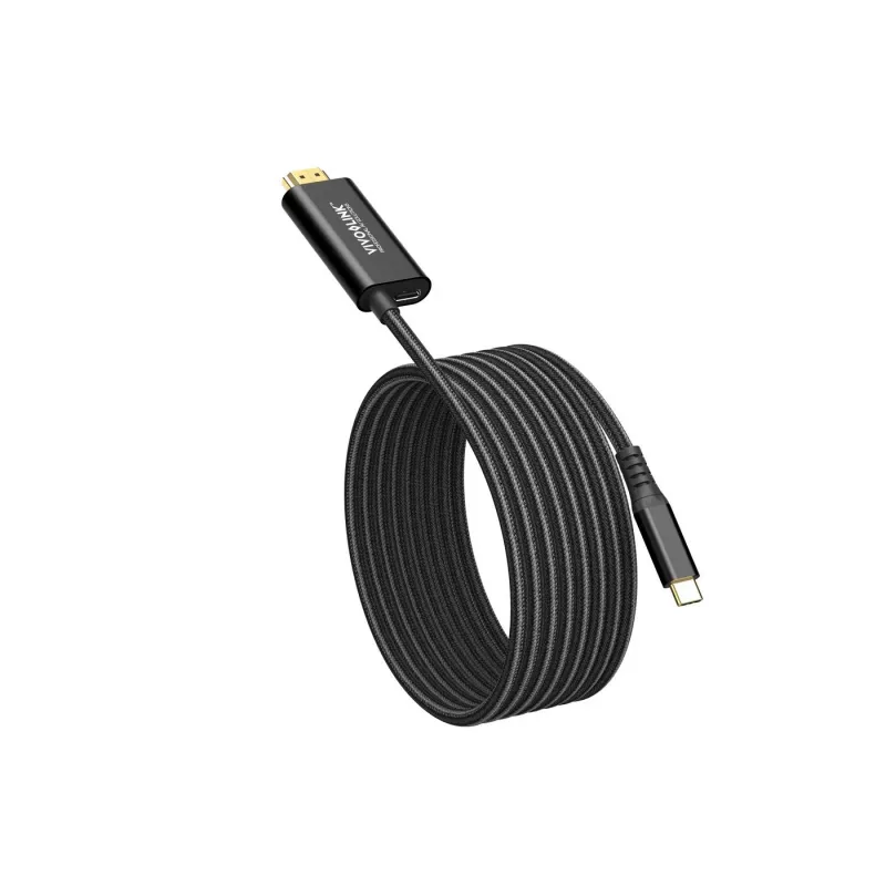 VivoLink USB-C į HDMI kabelis su 100 W maitinimo tiekimu, modelis PROUSBCHDMIMM2-CHARGE