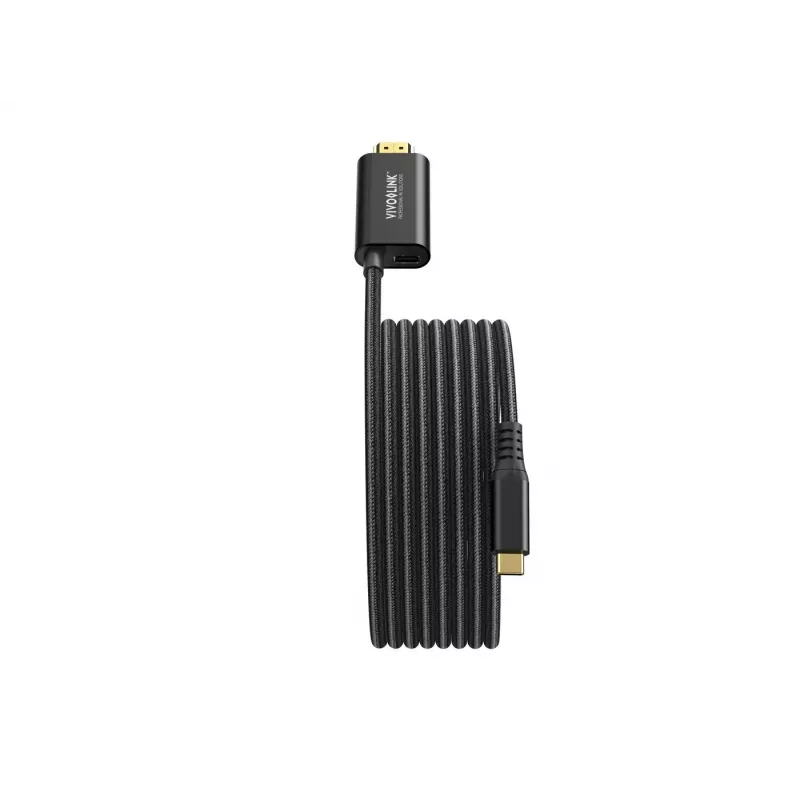 VivoLink USB-C į HDMI kabelis su 100 W maitinimo tiekimu, modelis PROUSBCHDMIMM2-CHARGE