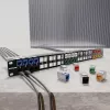 “Intellinet” Cat6a 10G ekranuotas berankis plonas „Keystone“ lizdas, plokščias, mėlynas, RJ-45, IDC, kištukinis, auksinis