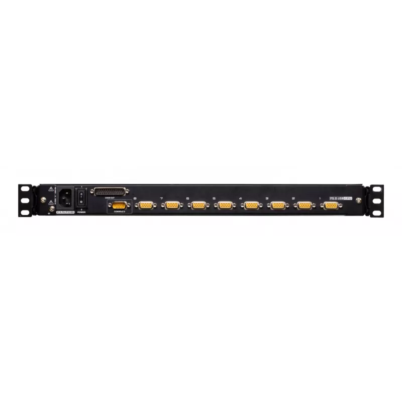 ATEN CL5708N stovo konsolė 48,3 cm (19 colių) 1280 x 1024 pikselių Metalo, Plastiko Juoda 1U