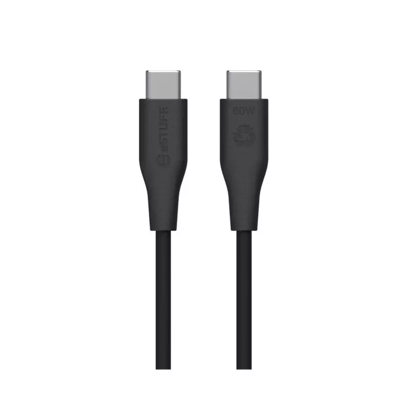 eSTUFF ES604180 USB laidas USB 2.0 1 m USB C Juoda
